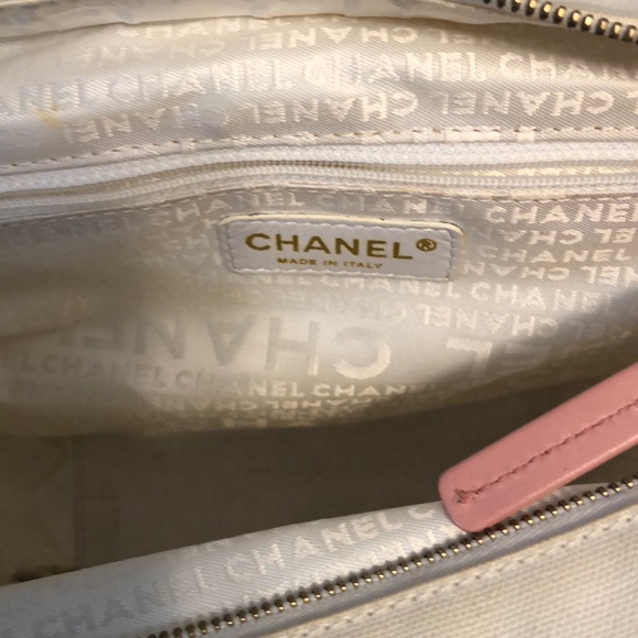 Chanel cloth/canvas small baguette - Picture 6 of 8